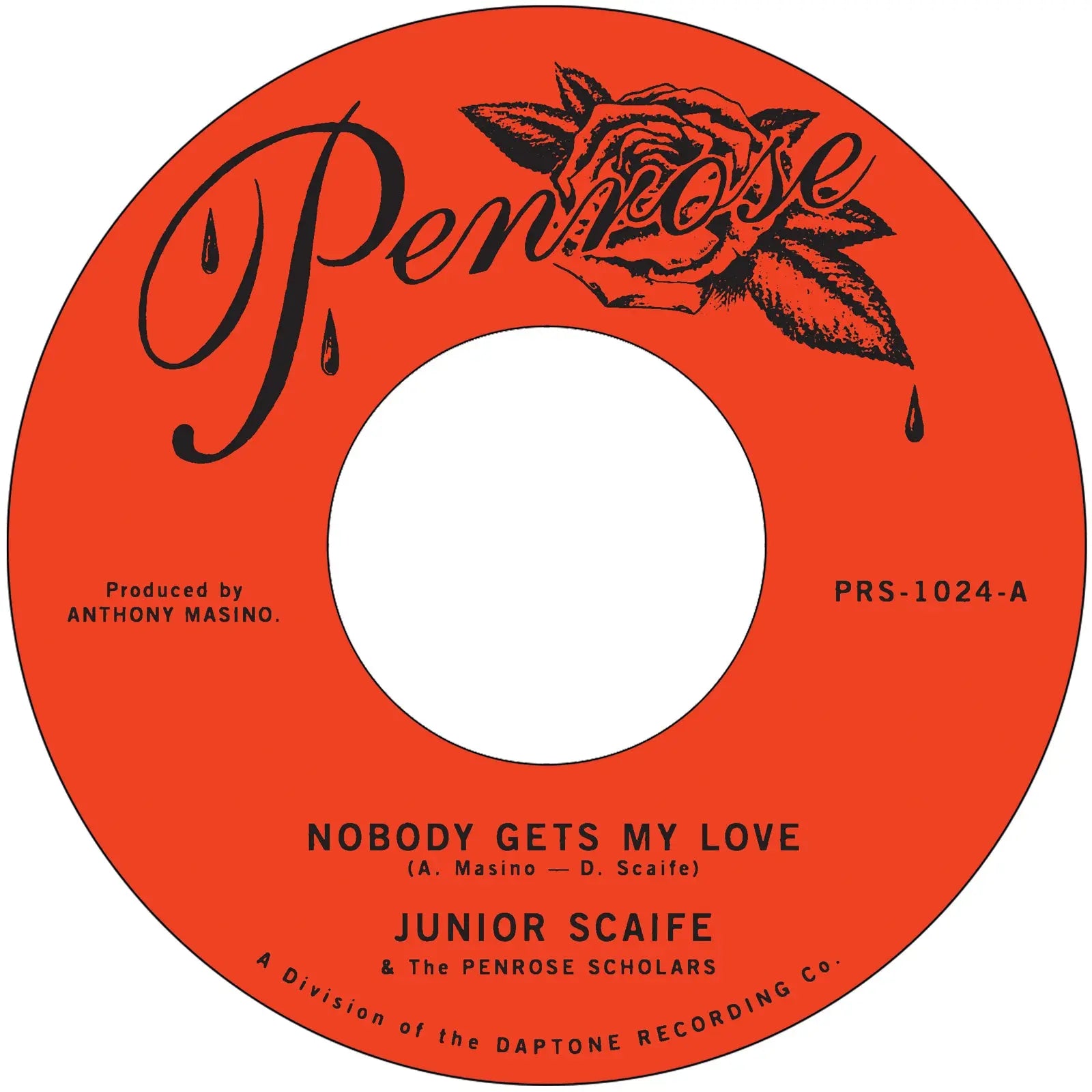 JUNIOR SCAIFE - NOBODY GETS MY LOVE b/w TOO MUCH TOO SOON Vinyl 7"